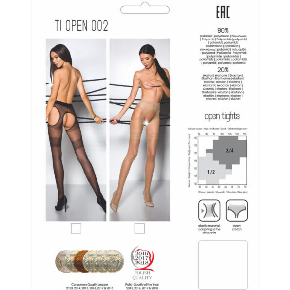 PASSION - TIOPEN 002 COLLANT NOIR 3/4 20 DEN-PASSION WOMAN GARTER & STOCK-sextoys-lingerie-bdsm-hygiène-sexshop