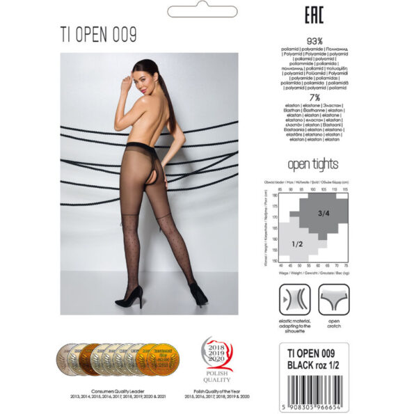 PASSION - TIOPEN 009 COLLANT NOIR 1/2 20 DEN-PASSION WOMAN GARTER & STOCK-sextoys-lingerie-bdsm-hygiène-sexshop