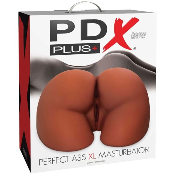 PDX PLUS - MASTURBATEUR MARRON DOUBLE ENTRÉE PERFECT ASS XL-PDX PLUS+-sextoys-lingerie-bdsm-hygiène-sexshop