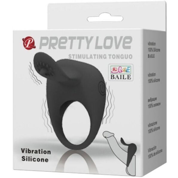 PRETTY LOVE - ANNEAU VIBRANT AVEC LANGUE-PRETTY LOVE-sextoys-lingerie-bdsm-hygiène-sexshop