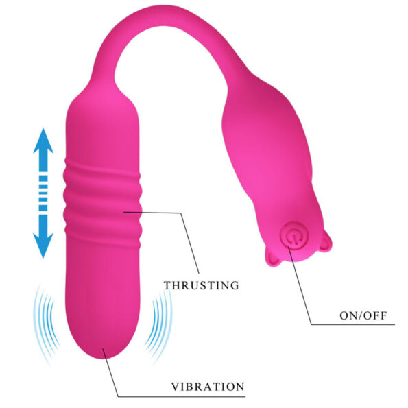 PRETTY LOVE - BALLE VIBRANTE EN SILICONE ROSE-PRETTY LOVE FLIRTATION-sextoys-lingerie-bdsm-hygiène-sexshop