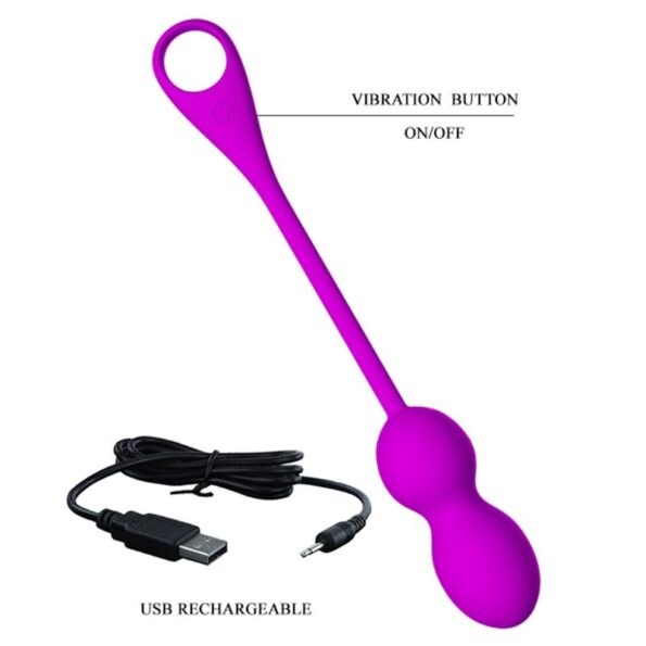 PRETTY LOVE - BALLES VIBRANTES RECHARGEABLES ELVIRA VIOLET-PRETTY LOVE SMART-sextoys-lingerie-bdsm-hygiène-sexshop