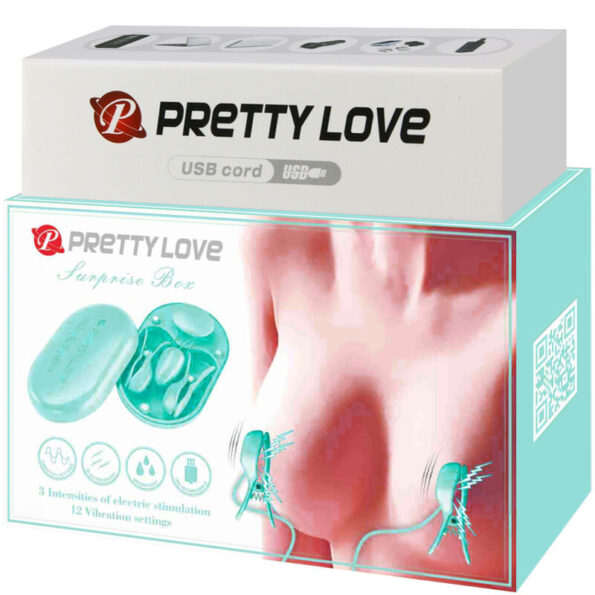 PRETTY LOVE - BOITE SURPRISE PINCE A ELECTRO STIMULATION BLEUE-PRETTY LOVE FLIRTATION-sextoys-lingerie-bdsm-hygiène-sexshop