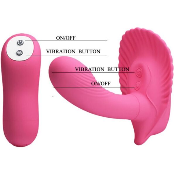 PRETTY LOVE - COQUILLE STIMULANTE TÉLÉCOMMANDE-PRETTY LOVE FLIRTATION-sextoys-lingerie-bdsm-hygiène-sexshop