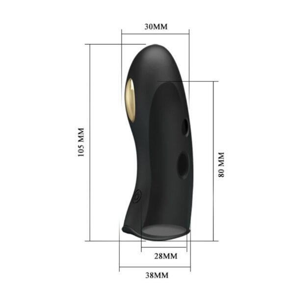 PRETTY LOVE - COUVRE-DOIGTS ÉLECTRO-STIMULATEUR MARICO NOIR-PRETTY LOVE MALE-sextoys-lingerie-bdsm-hygiène-sexshop