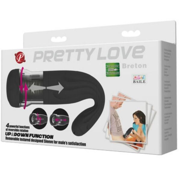 PRETTY LOVE - MASTURBATEUR RECHARGEABLE MULTIFONCTION BRETON-PRETTY LOVE MALE-sextoys-lingerie-bdsm-hygiène-sexshop