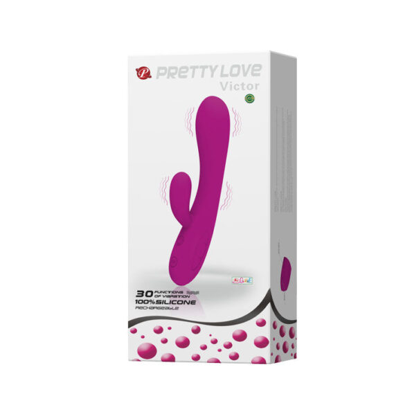 PRETTY LOVE - SMART VIBRATEUR VICTOR AVEC STIMULATEUR DE CLITORIS-PRETTY LOVE SMART-sextoys-lingerie-bdsm-hygiène-sexshop