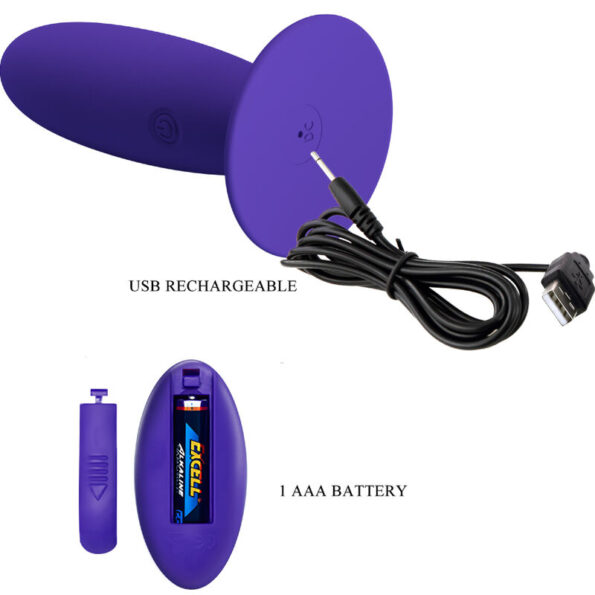 PRETTY LOVE - VIBRATEUR ANAL YOUTH PLUG TÉLÉCOMMANDE VIOLET-PRETTY LOVE YOUTH-sextoys-lingerie-bdsm-hygiène-sexshop