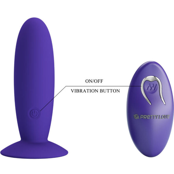 PRETTY LOVE - VIBRATEUR ANAL YOUTH PLUG TÉLÉCOMMANDE VIOLET-PRETTY LOVE YOUTH-sextoys-lingerie-bdsm-hygiène-sexshop