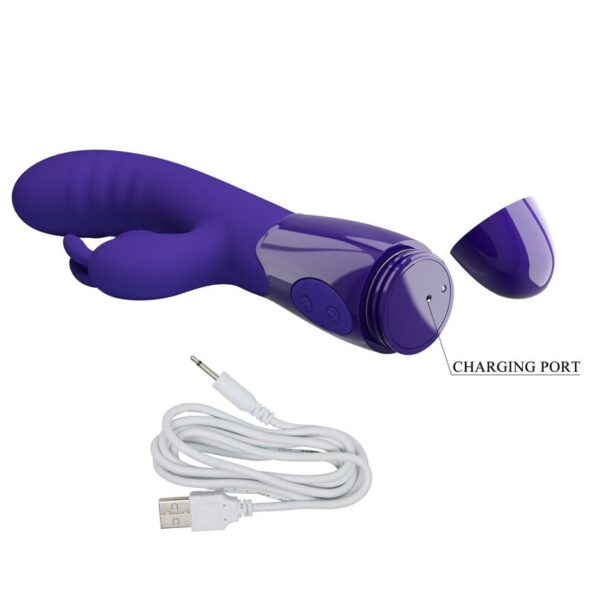 PRETTY LOVE - VIBRATEUR CERBERUS YOUTH LAPIN VIOLET-PRETTY LOVE YOUTH-sextoys-lingerie-bdsm-hygiène-sexshop