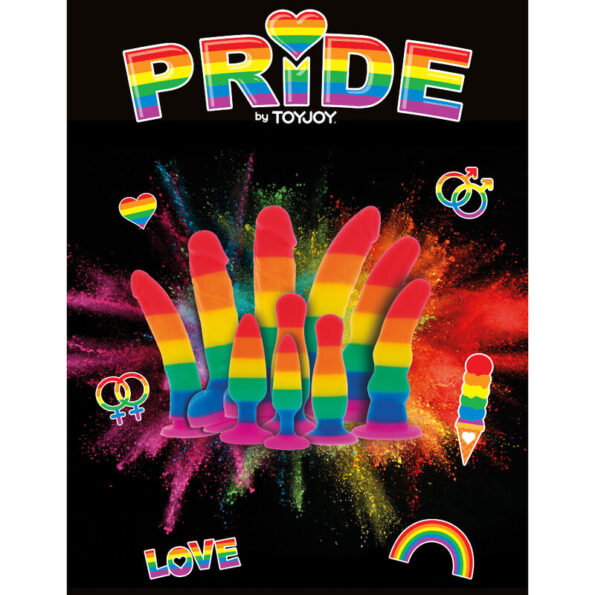 PRIDE - DILDO DRAPEAU LGBT 15 CM-PRIDE-sextoys-lingerie-bdsm-hygiène-sexshop