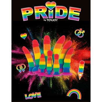 PRIDE - DRAPEAU LGBT PLUG TWINK 8.5 CM-PRIDE-sextoys-lingerie-bdsm-hygiène-sexshop