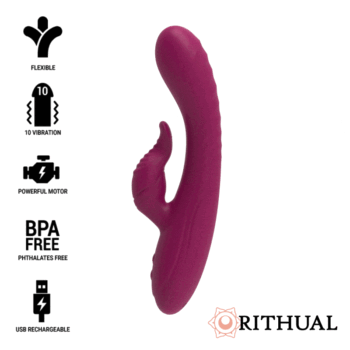 RITHUAL - ANUSARA DOUBLE MOTEUR RECHARGEABLE 2.0 ORCHIDÉE-RITHUAL-sextoys-lingerie-bdsm-hygiène-sexshop