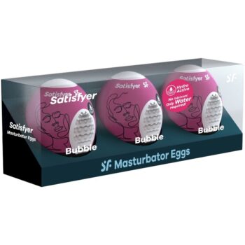 SATISFYER - 3 OEUFS MASTURBATEURS BUBBLE-SATISFYER EGGS-sextoys-lingerie-bdsm-hygiène-sexshop
