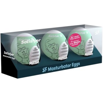 SATISFYER - 3 OEUFS MASTURBATEURS RIFFLE-SATISFYER EGGS-sextoys-lingerie-bdsm-hygiène-sexshop