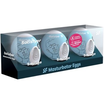 SATISFYER - 3 OEUFS MASTURBATEURS SAVAGE-SATISFYER EGGS-sextoys-lingerie-bdsm-hygiène-sexshop