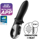 SATISFYER – APPLICATION DE VIBRATEUR ANAL HOT PASSION NOIR