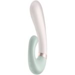 SATISFYER – APPLICATION HEAT WAVE VIBRATEUR BLANC