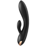 SATISFYER – APPLICATION VIBRATEUR DOUBLE FLEX NOIR