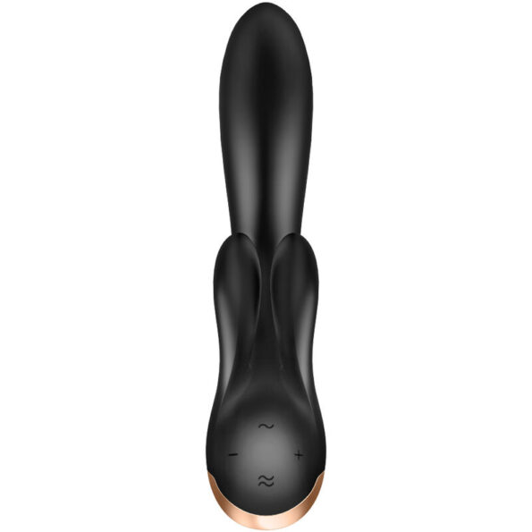 SATISFYER - APPLICATION VIBRATEUR DOUBLE FLEX NOIR-SATISFYER CONNECT-sextoys-lingerie-bdsm-hygiène-sexshop