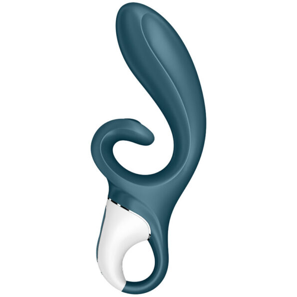 SATISFYER - APPLICATION VIBRATEUR HUG ME RABBIT BLEU-SATISFYER CONNECT-sextoys-lingerie-bdsm-hygiène-sexshop