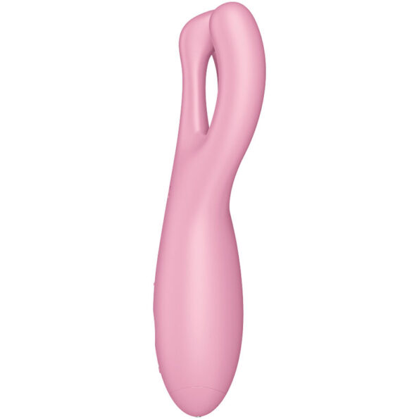 SATISFYER - APPLICATION VIBRATEUR THREESOME 4 ROSE-SATISFYER CONNECT-sextoys-lingerie-bdsm-hygiène-sexshop