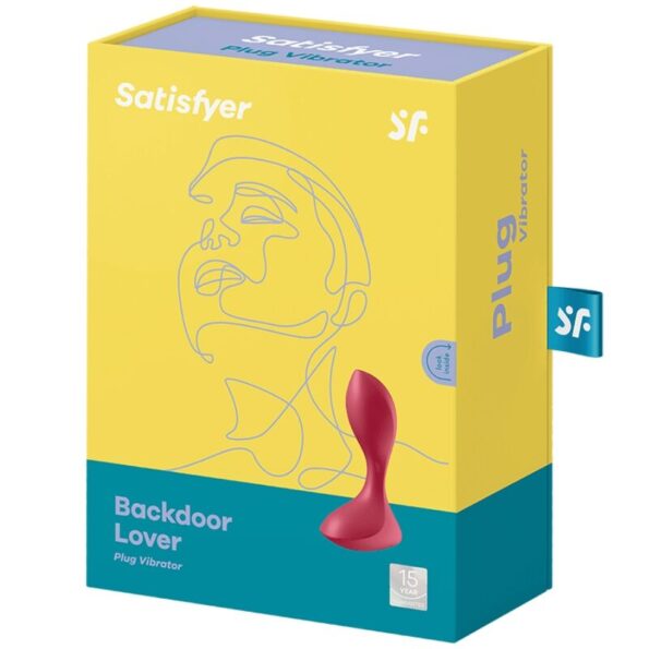 SATISFYER - BOUCHON VIBRANT BACKDOOR LOVER ROUGE-SATISFYER PLUGS-sextoys-lingerie-bdsm-hygiène-sexshop