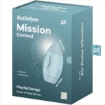 SATISFYER – MISSION CONTROL BLEU PETIT VIBRATEUR  DOUBLE IMPULSION