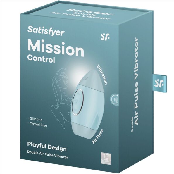 SATISFYER - MISSION CONTROL BLEU PETIT VIBRATEUR  DOUBLE IMPULSION-SATISFYER VIBRATOR-sextoys-lingerie-bdsm-hygiène-sexshop