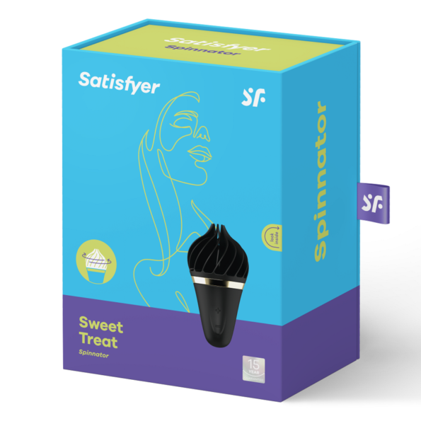SATISFYER - SPINNATOR SWEET TREAT NOIR-SATISFYER SPINNATOR-sextoys-lingerie-bdsm-hygiène-sexshop