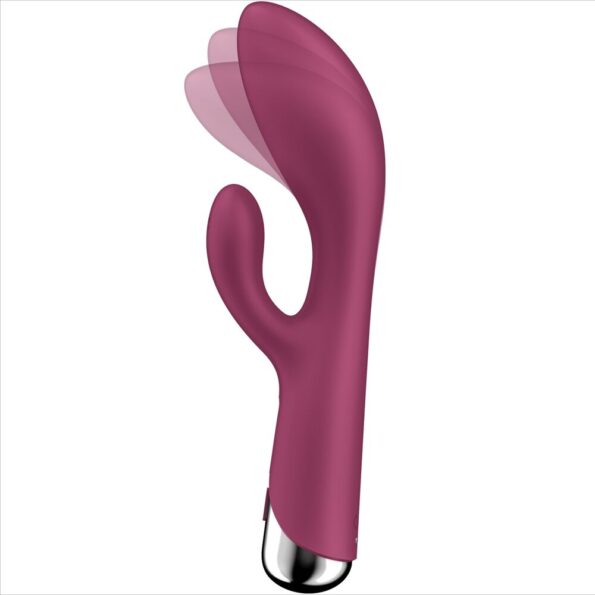 SATISFYER - SPINNING RABBIT 1 CLITORIS ET STIMULATION DU POINT G ROUGE-SATISFYER VIBRATOR-sextoys-lingerie-bdsm-hygiène-sexshop