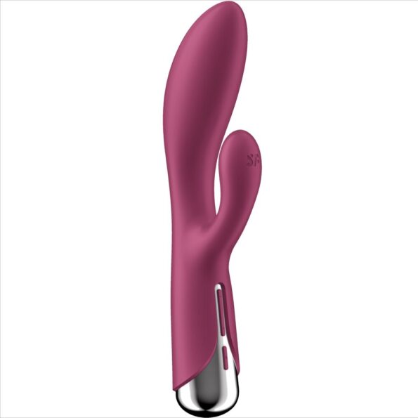 SATISFYER - SPINNING RABBIT 1 CLITORIS ET STIMULATION DU POINT G ROUGE-SATISFYER VIBRATOR-sextoys-lingerie-bdsm-hygiène-sexshop