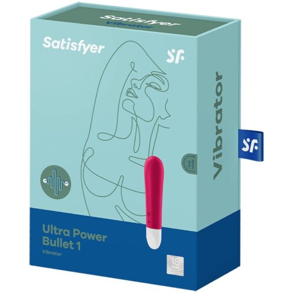 SATISFYER - ULTRA POWER BULLET 1 ROUGE-SATISFYER VIBRATOR-sextoys-lingerie-bdsm-hygiène-sexshop