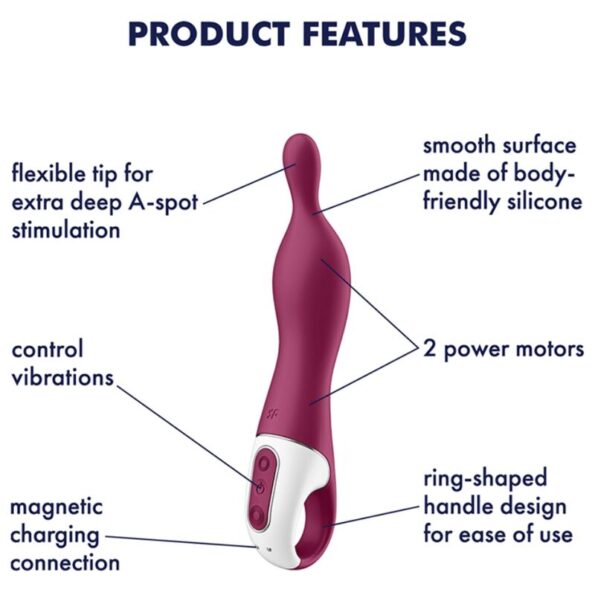 SATISFYER - VIBRATEUR AMAZING 1 ASPOT BAIE-SATISFYER VIBRATOR-sextoys-lingerie-bdsm-hygiène-sexshop