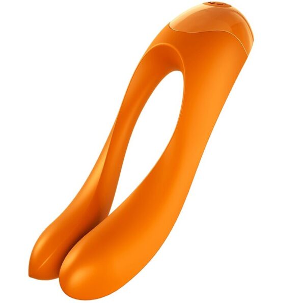 SATISFYER - VIBRATEUR  DOIGTS CANDY CANE ORANGE-SATISFYER VIBRATOR-sextoys-lingerie-bdsm-hygiène-sexshop