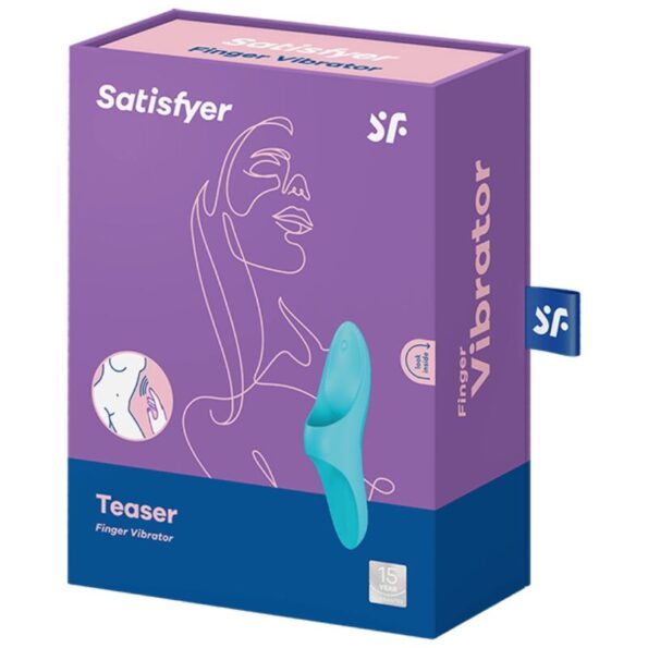 SATISFYER - VIBRATEUR  DOIGTS TEASER LUMIÈRE BLEUE-SATISFYER VIBRATOR-sextoys-lingerie-bdsm-hygiène-sexshop