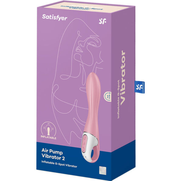 SATISFYER - VIBRATEUR POMPE A AIR 2 ROSE-SATISFYER VIBRATOR-sextoys-lingerie-bdsm-hygiène-sexshop