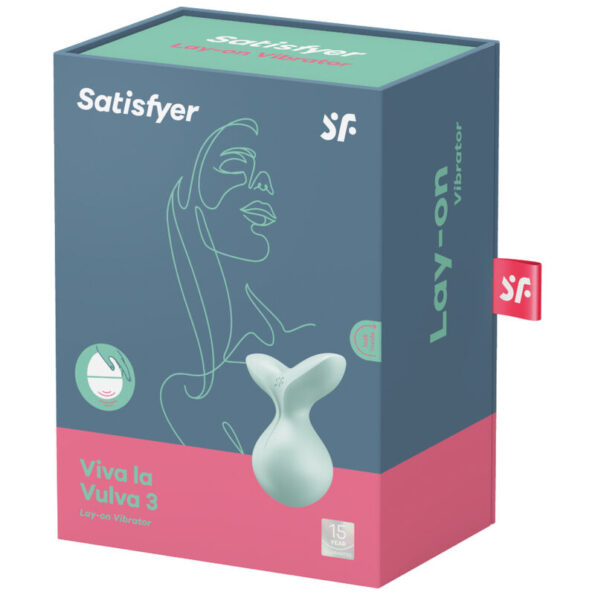 SATISFYER - VIBRATEUR  POSER VIVA LA VULVA 3 VERT-SATISFYER LAYONS-sextoys-lingerie-bdsm-hygiène-sexshop