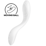 SATISFYER – VIBRATEUR SPOT G RRROLLING PLEASURE BLANC