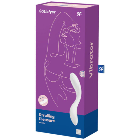 SATISFYER - VIBRATEUR SPOT G RRROLLING PLEASURE BLANC-SATISFYER VIBRATOR-sextoys-lingerie-bdsm-hygiène-sexshop