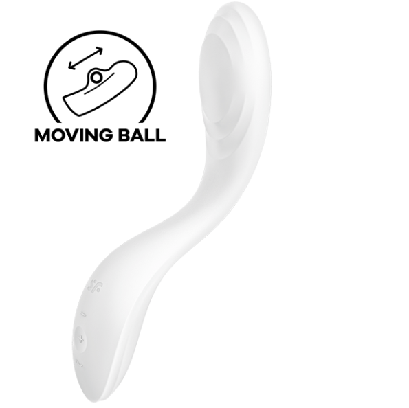 SATISFYER - VIBRATEUR SPOT G RRROLLING PLEASURE BLANC-SATISFYER VIBRATOR-sextoys-lingerie-bdsm-hygiène-sexshop