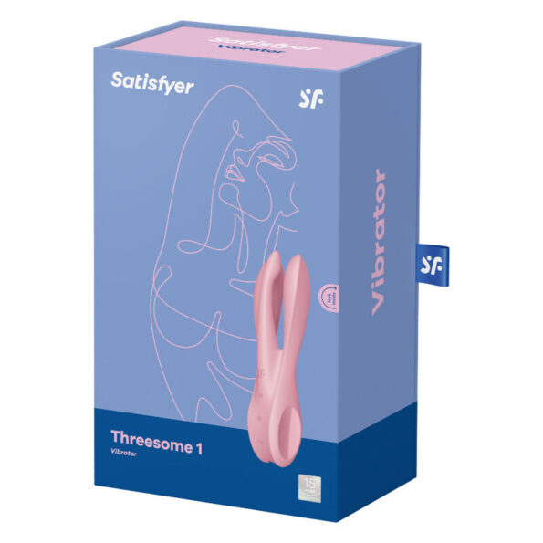 SATISFYER - VIBRATEUR THREESOME 1 ROSE-SATISFYER VIBRATOR-sextoys-lingerie-bdsm-hygiène-sexshop