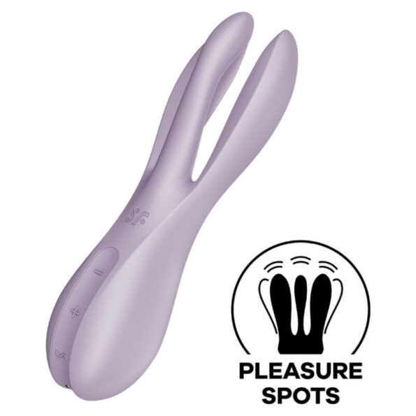 SATISFYER - VIBRATEUR THREESOME 2 VIOLET-SATISFYER VIBRATOR-sextoys-lingerie-bdsm-hygiène-sexshop