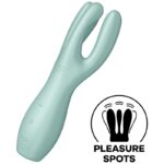 SATISFYER – VIBRATEUR THREESOME 3 MENTHE