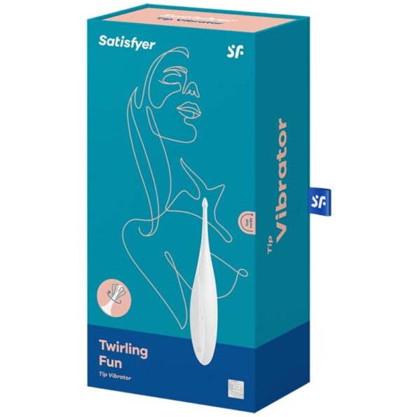 SATISFYER - VIBRATEUR TWIRLING FUN TIP BLANC-SATISFYER VIBRATOR-sextoys-lingerie-bdsm-hygiène-sexshop