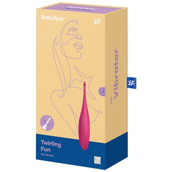 SATISFYER - VIBRATEUR TWIRLING FUN TIP ROSE-SATISFYER VIBRATOR-sextoys-lingerie-bdsm-hygiène-sexshop