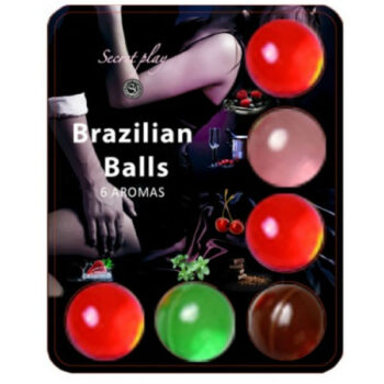 SECRETPLAY - BALLES BRÉSILIENNES LUBRIFIANT HOT BALLS 6 UNITÉS-SECRETPLAY COSMETIC-sextoys-lingerie-bdsm-hygiène-sexshop