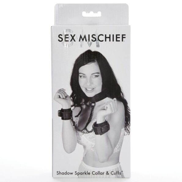 SEX & MICHIEF - SHADOW SPARKLE COL ET POIGNETS-SEX & MISCHIEF-sextoys-lingerie-bdsm-hygiène-sexshop