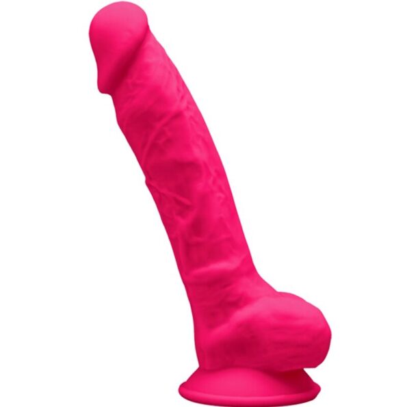 SILEXD - MODÈLE 1 PÉNIS RÉALISTE PREMIUM SILEXPAN SILICONE FUCHSIA 17.5 CM-SILEXD-sextoys-lingerie-bdsm-hygiène-sexshop