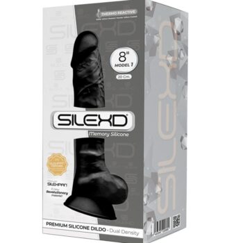 SILEXD - MODÈLE 1 PÉNIS RÉALISTE PREMIUM SILEXPAN SILICONE NOIR 20 CM-SILEXD-sextoys-lingerie-bdsm-hygiène-sexshop